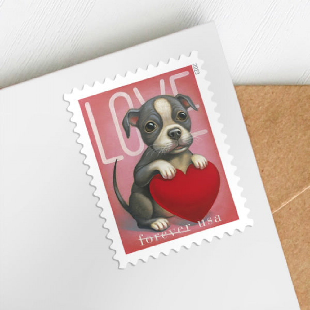 (2023) USPS Cat and Dog Love Forever Stamps