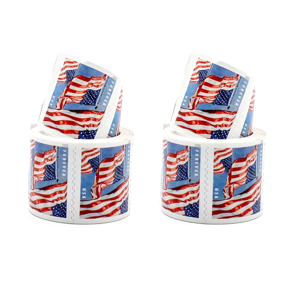 (2022) USPS Forever American Flag Stamps Rolls